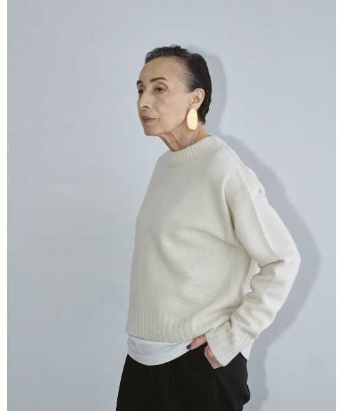 TODAYFUL（トゥデイフル）の「スーパーファインウールニット（ニット/セーター・レディース・ブラック/ブラウン/ブルー系その他/バーガンディー/キナリ・FREE）」の16枚目の写真