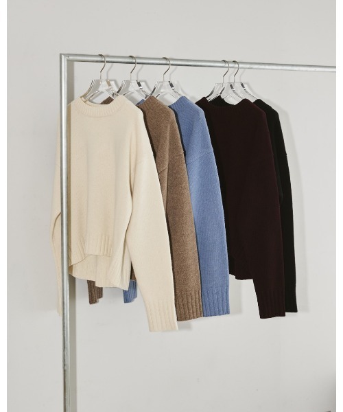 TODAYFUL（トゥデイフル）の「スーパーファインウールニット（ニット/セーター・レディース・ブラック/ブラウン/ブルー系その他/バーガンディー/キナリ・FREE）」の17枚目の写真