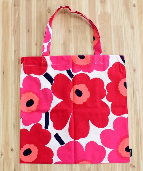 marimekko（マリメッコ）の「Rasymatto/Pieni Siirtolapuutarha/Pieni Unikko/Jokeri Papajo/Keidas/Leikko/Lokki TOTE BAG（トートバッグ・レディース・ピンク系その他/ブラック系その他/グリーン系その他/ブラック系その他2/ブラック系その他3/ベージュ/ブルーグリーン/オレンジ系その他2/オレンジ/オレンジ系その他・FREE）」の18枚目の写真