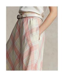 POLO RALPH LAUREN チェックリネンマキシスカート チェック リネン マキシスカート | ラルフ ローレン公式