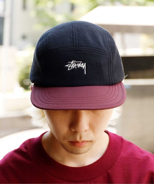 STUSSY（ステューシー）の「STUSSY/ステューシー FLEECE NYLON MIX CAMP CAP キャップ（キャップ・メンズ・ブラック系その他・FREE）」の17枚目の写真