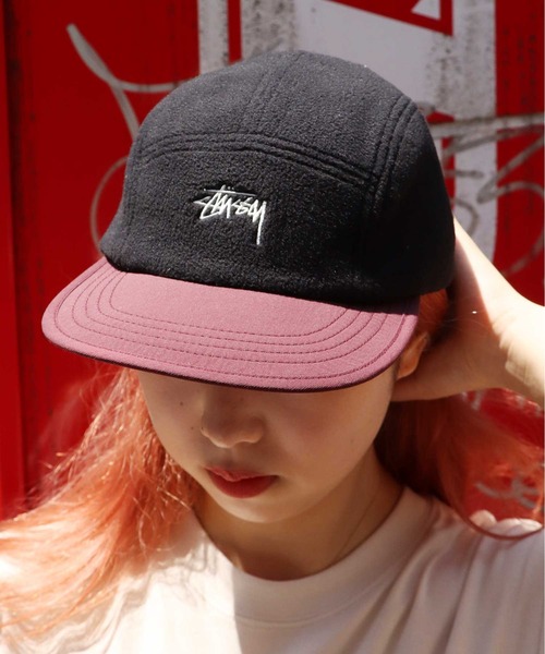 STUSSY（ステューシー）の「STUSSY/ステューシー FLEECE NYLON MIX CAMP CAP キャップ（キャップ・メンズ・ブラック系その他・FREE）」の14枚目の写真