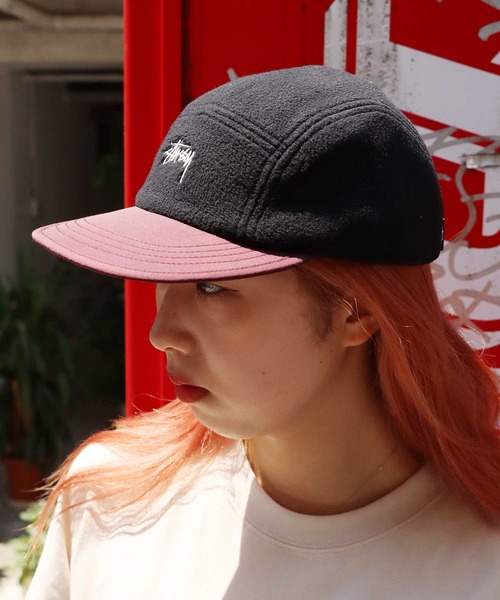 STUSSY（ステューシー）の「STUSSY/ステューシー FLEECE NYLON MIX CAMP CAP キャップ（キャップ・メンズ・ブラック系その他・FREE）」の15枚目の写真