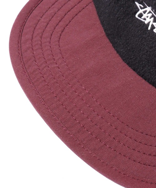 STUSSY（ステューシー）の「STUSSY/ステューシー FLEECE NYLON MIX CAMP CAP キャップ（キャップ・メンズ・ブラック系その他・FREE）」の4枚目の写真