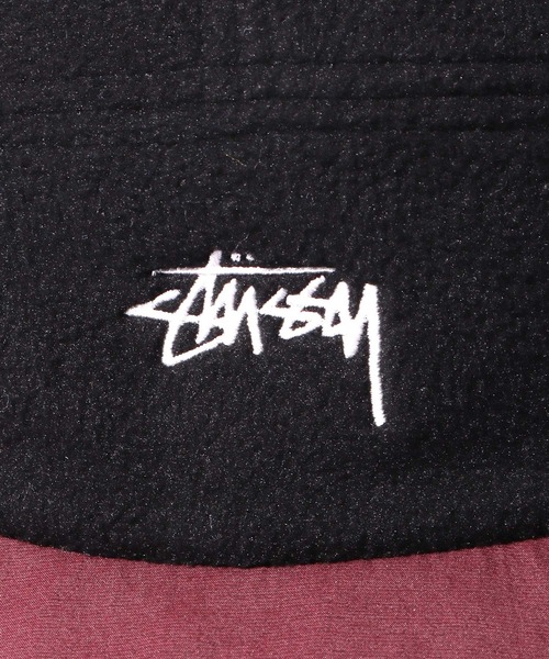 STUSSY（ステューシー）の「STUSSY/ステューシー FLEECE NYLON MIX CAMP CAP キャップ（キャップ・メンズ・ブラック系その他・FREE）」の5枚目の写真