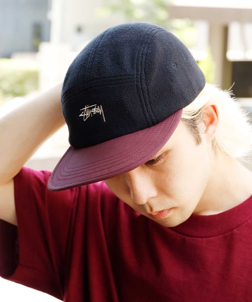 STUSSY（ステューシー）の「STUSSY/ステューシー FLEECE NYLON MIX CAMP CAP キャップ（キャップ・メンズ・ブラック系その他・FREE）」の18枚目の写真