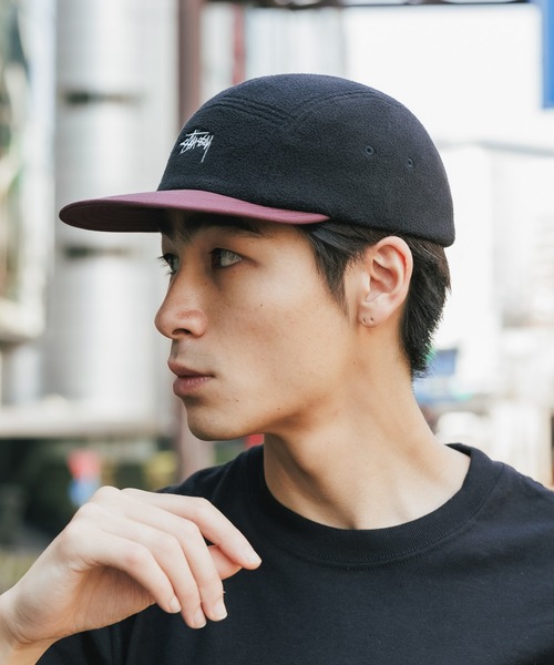 STUSSY（ステューシー）の「STUSSY/ステューシー FLEECE NYLON MIX CAMP CAP キャップ（キャップ・メンズ・ブラック系その他・FREE）」の13枚目の写真