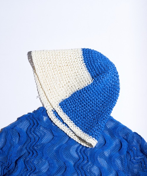 Solace（ソレイス）の「バイカラーハット（ハット・レディース・ブラック/ベージュ/オレンジ/ブルー・FREE）」の8枚目の写真