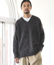 BEAMS LIGHTS | BEAMS LIGHTS / ドネガル シャロウ Vネックニット(ニット/セーター)