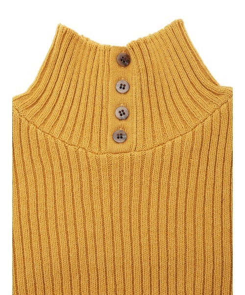 LILY BROWN（リリーブラウン）の「ニットアタッチドカラー（付け襟・レディース・イエロー/グレー/ベージュ・FREE）」の4枚目の写真