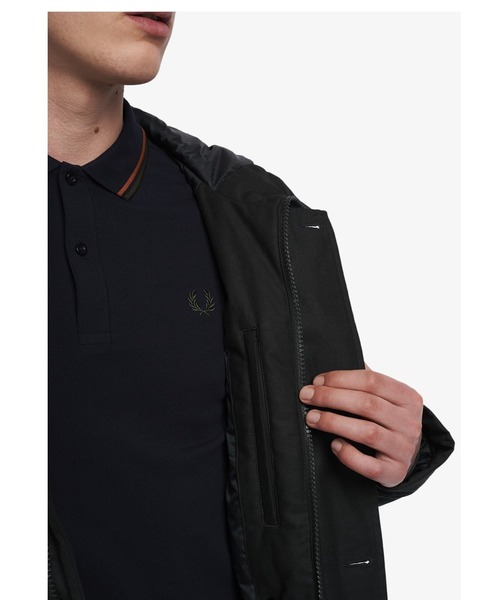 FRED PERRY ◆ フレッドペリー SOUTIEN MOUS PARKA Cropped Ripstop Parka(M 102：BLACK): | FRED PERRY JAPAN