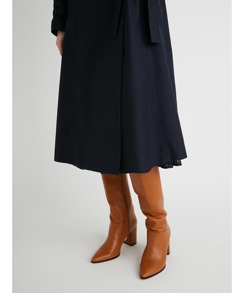 【極美品】セルフォード　CELFORD 3wayフリルトレンチコート　ネイビー 新品未使用 セルフォード 3WAYフリルトレンチコート ネイビー36 タグ