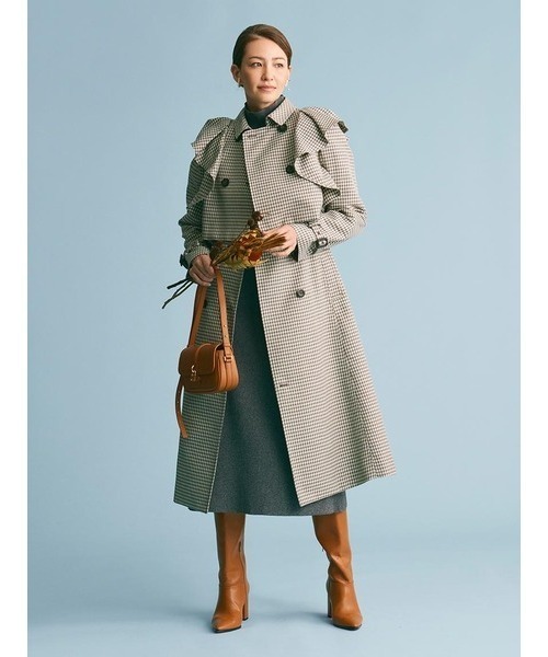 【すず】新品✨️CELFORD ３ＷＡＹフリルトレンチコート ベルト付き36 CELFORD｜3wayフリルトレンチコート