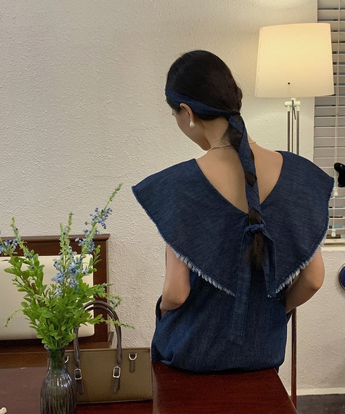 ELCY（エルシー）の「【ELCY】ビッグカラーデニムワンピース 