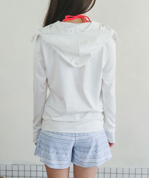 セール】UVカットフェイスカバーラッシュガードパーカー（ラッシュ