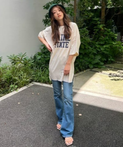 RODEO CROWNS WIDE BOWL（ロデオクラウンズワイドボウル）の「WIDE HEM DENIM（デニムパンツ・レディース・ブルー/ワンウォッシュ・SMALL/MEDIUM/X-SMALL）」の20枚目の写真