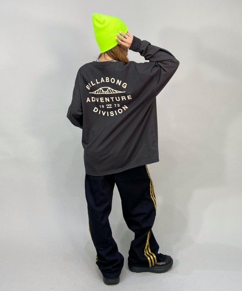 BILLABONG(ビラボン)の「BILLABONG/ビラボン ビッグシルエット/オーバーサイズ/バックプリントロゴロンT/無地ロングスリーブTEE BC014-056(Tシャツ/カットソー・レディース・グリーン/ブラック/ホワイト・M/L)」の11枚目の写真