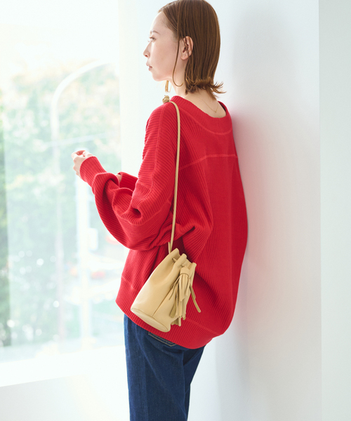 NOMADIS（ノマディス）の「■【NOMADIS/ノマディス】MINI：ミニ巾着バッグ（ハンドバッグ・レディース・ベージュ/ホワイト/ブラック・FREE）」の9枚目の写真