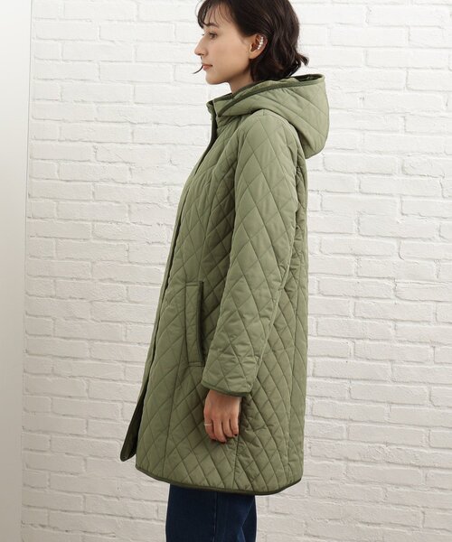 SHOO・LA・RUE（シューラルー）の「◆【撥水】中綿キルティングコート（その他アウター・レディース・ブラック/オリーブ/ナチュラル・02/03/04/05）」の4枚目の写真