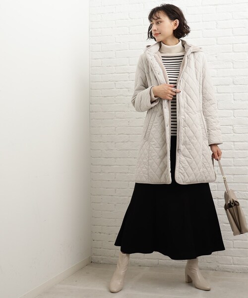 SHOO・LA・RUE（シューラルー）の「◆【撥水】中綿キルティングコート（その他アウター・レディース・ブラック/オリーブ/ナチュラル・02/03/04/05）」の10枚目の写真