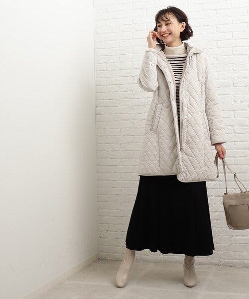 SHOO・LA・RUE（シューラルー）の「◆【撥水】中綿キルティングコート（その他アウター・レディース・ブラック/オリーブ/ナチュラル・02/03/04/05）」の6枚目の写真