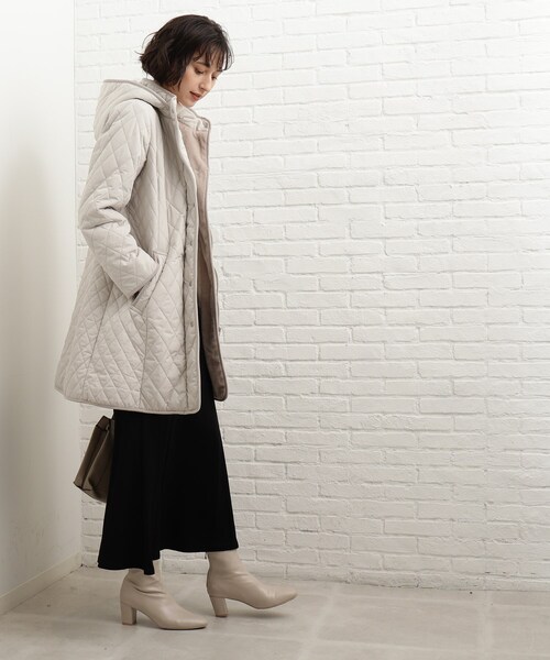 SHOO・LA・RUE（シューラルー）の「◆【撥水】中綿キルティングコート（その他アウター・レディース・ブラック/オリーブ/ナチュラル・02/03/04/05）」の15枚目の写真