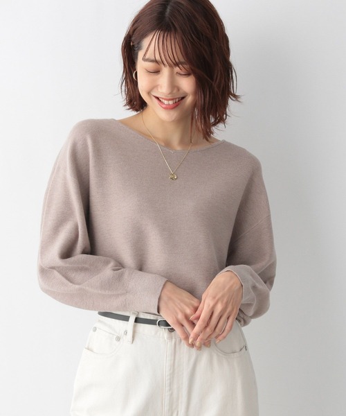 GLOBAL WORK（グローバルワーク）の「トリプルイージーニットプルオーバー/279648（ニット/セーター・レディース・ライトグレー/ブラック/ブラウン/イエロー/オレンジ/グリーン/アイボリー/その他/モカ/ラベンダー/ホワイト系その他/イエロー系その他/ブルーグリーン/ライトベージュ/グリーン系その他・SMALL/MEDIUM/LARGE）」の7枚目の写真