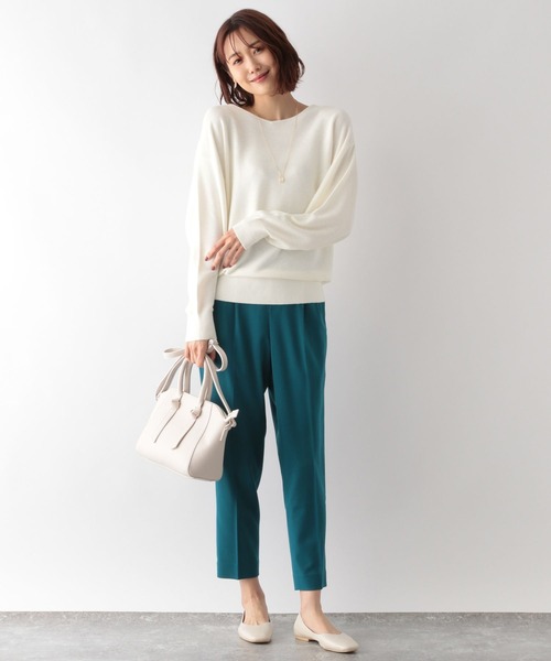 GLOBAL WORK（グローバルワーク）の「トリプルイージーニットプルオーバー/279648（ニット/セーター・レディース・ライトグレー/ブラック/ブラウン/イエロー/オレンジ/グリーン/アイボリー/その他/モカ/ラベンダー/ホワイト系その他/イエロー系その他/ブルーグリーン/ライトベージュ/グリーン系その他・SMALL/MEDIUM/LARGE）」の16枚目の写真