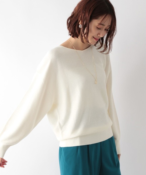 GLOBAL WORK（グローバルワーク）の「トリプルイージーニットプルオーバー/279648（ニット/セーター・レディース・ライトグレー/ブラック/ブラウン/イエロー/オレンジ/グリーン/アイボリー/その他/モカ/ラベンダー/ホワイト系その他/イエロー系その他/ブルーグリーン/ライトベージュ/グリーン系その他・SMALL/MEDIUM/LARGE）」の17枚目の写真