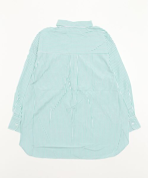 NAVY(ネイビー)の「ビッグシルエット長袖ストライプシャツ(シャツ/ブラウス・レディース・ブラック/レッド/グリーン/ブルー・フリー)」の16枚目の写真