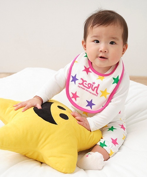 X-girl Stages（エックスガールステージス）の「星総柄カバーオール