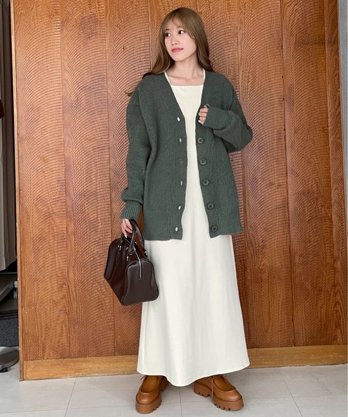 EPIMI E'PIMMY（エピミエピミー）の「レイヤードライクリブカットワンピ―ス（ワンピース・レディース・ブラック/ピンク/アイボリー/オートミール・MEDIUM）」の21枚目の写真