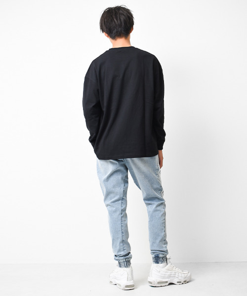 KANGOL KIDS(カンゴールキッズ)の「KANGOL 別注フェルト刺繍ロングTシャツ(Tシャツ/カットソー・キッズ・オフホワイト/チャコールグレー/ブラック・120/130/140/150/160)」の9枚目の写真