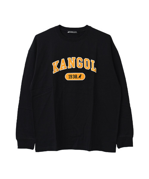 KANGOL KIDS(カンゴールキッズ)の「KANGOL 別注フェルト刺繍ロングTシャツ(Tシャツ/カットソー・キッズ・オフホワイト/チャコールグレー/ブラック・120/130/140/150/160)」の10枚目の写真