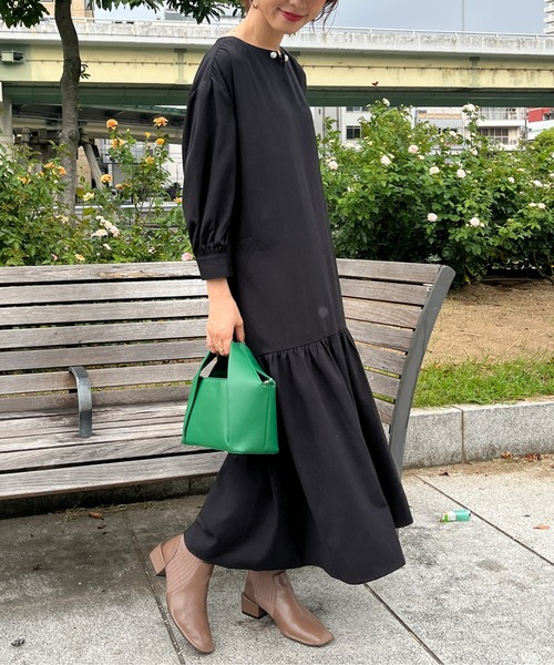 Chez toi（シェトワ）の「サイドニットショートブーツ（ブーツ・レディース・ブラック/モカ/ベージュ・S/M/L）」の12枚目の写真