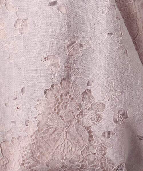 DRESKIP(ドレスキップ)の「◆総レ-スパフ袖プルオーバー(Tシャツ/カットソー・レディース・ダークブラウン/グリーン/ライトパープル/オフホワイト・02/04/03)」の12枚目の写真