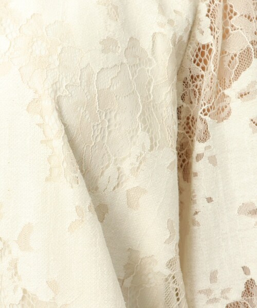 DRESKIP(ドレスキップ)の「◆総レ-スパフ袖プルオーバー(Tシャツ/カットソー・レディース・ダークブラウン/グリーン/ライトパープル/オフホワイト・02/04/03)」の19枚目の写真