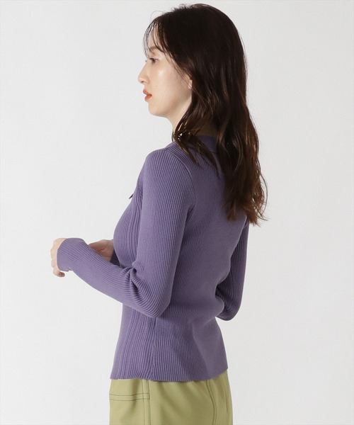REDYAZEL（レディアゼル）の「襟付きリブニット（ニット/セーター