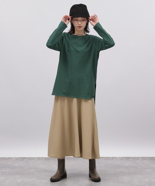LAKOLE(ラコレ)の「ソフトフレアロングスカート / 164182(スカート・レディース・ブラック/ブラウン/サンドグレー・MEDIUM/SMALL)」の18枚目の写真