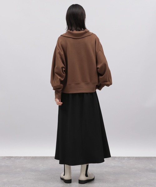 LAKOLE(ラコレ)の「ソフトフレアロングスカート / 164182(スカート・レディース・ブラック/ブラウン/サンドグレー・MEDIUM/SMALL)」の13枚目の写真