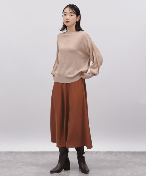 LAKOLE(ラコレ)の「ソフトフレアロングスカート / 164182(スカート・レディース・ブラック/ブラウン/サンドグレー・MEDIUM/SMALL)」の21枚目の写真
