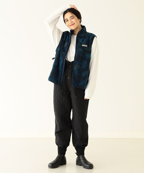 BEAMS BOY（ビームスボーイ）の「BEAMS BOY / キルティング ミリタリー パンツ（その他パンツ・レディース・ブラック/オリーブ・ONE SIZE）」の9枚目の写真