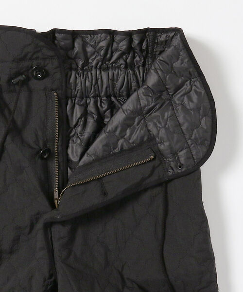 BEAMS BOY（ビームスボーイ）の「BEAMS BOY / キルティング ミリタリー パンツ（その他パンツ・レディース・ブラック/オリーブ・ONE SIZE）」の4枚目の写真