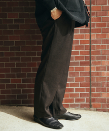 EDIFICE LA BOUCLE | 【LA BOUCLE / ラブークル】1タック イージーパンツ(シャークツイード)(その他パンツ)