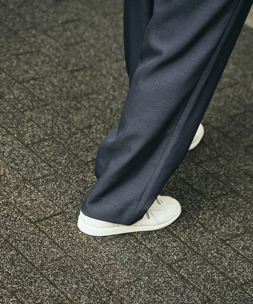 EDIFICE LA BOUCLE（エディフィスラブークル）の「【LA BOUCLE / ラブークル】1タック イージーパンツ（シャークツイード）（その他パンツ・メンズ・ベージュ系その他/ブラック/ブラウン/ネイビー/カーキ・1/2/3）」の14枚目の写真
