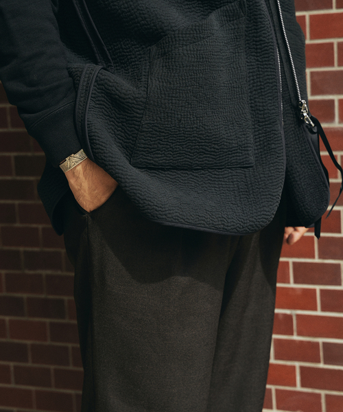 EDIFICE LA BOUCLE（エディフィスラブークル）の「【LA BOUCLE / ラブークル】1タック イージーパンツ（シャークツイード）（その他パンツ・メンズ・ベージュ系その他/ブラック/ブラウン/ネイビー/カーキ・1/2/3）」の20枚目の写真