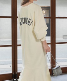 Bab | 【低身長向け・高身長向けサイズあり】ロゴスウェットマーメイドフレアワンピース(ワンピース)