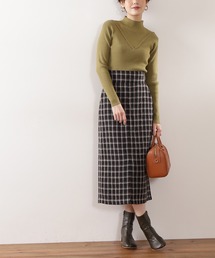 N.（N. Natural Beauty Basic） | 【S Size Line】◆チェックツイードタイトスカート(スカート)