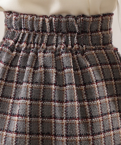N.（N. Natural Beauty Basic）（エヌエヌナチュラルビューティーベーシック）の「【S Size Line】◆チェックツイードタイトスカート（スカート・レディース・ブラック系その他/グレー系その他/グリーン系その他・SMALL/MEDIUM）」の7枚目の写真