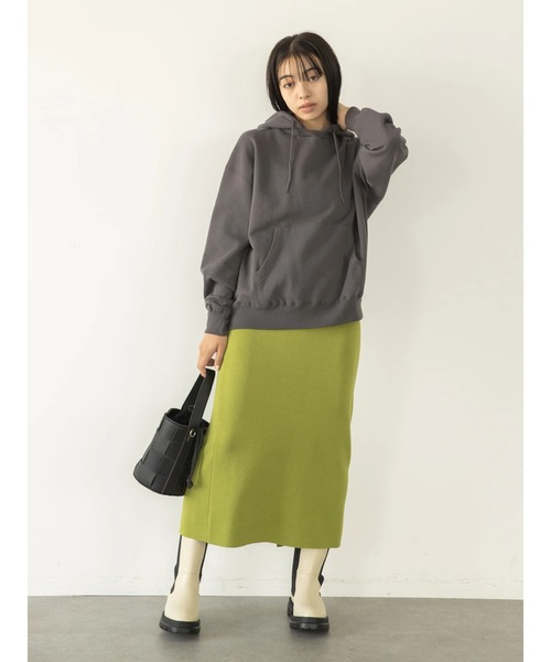 koe（コエ）の「ヴィンテージライクジェンダーレス裏起毛パーカー（パーカー・レディース・カーキ/ブルー/アイボリー/チャコールグレー・M/L/S）」の21枚目の写真